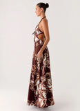 Sonnet Maxi Dress Espresso Meadow