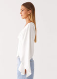 Jennifer Long Sleeve Corset Ivory