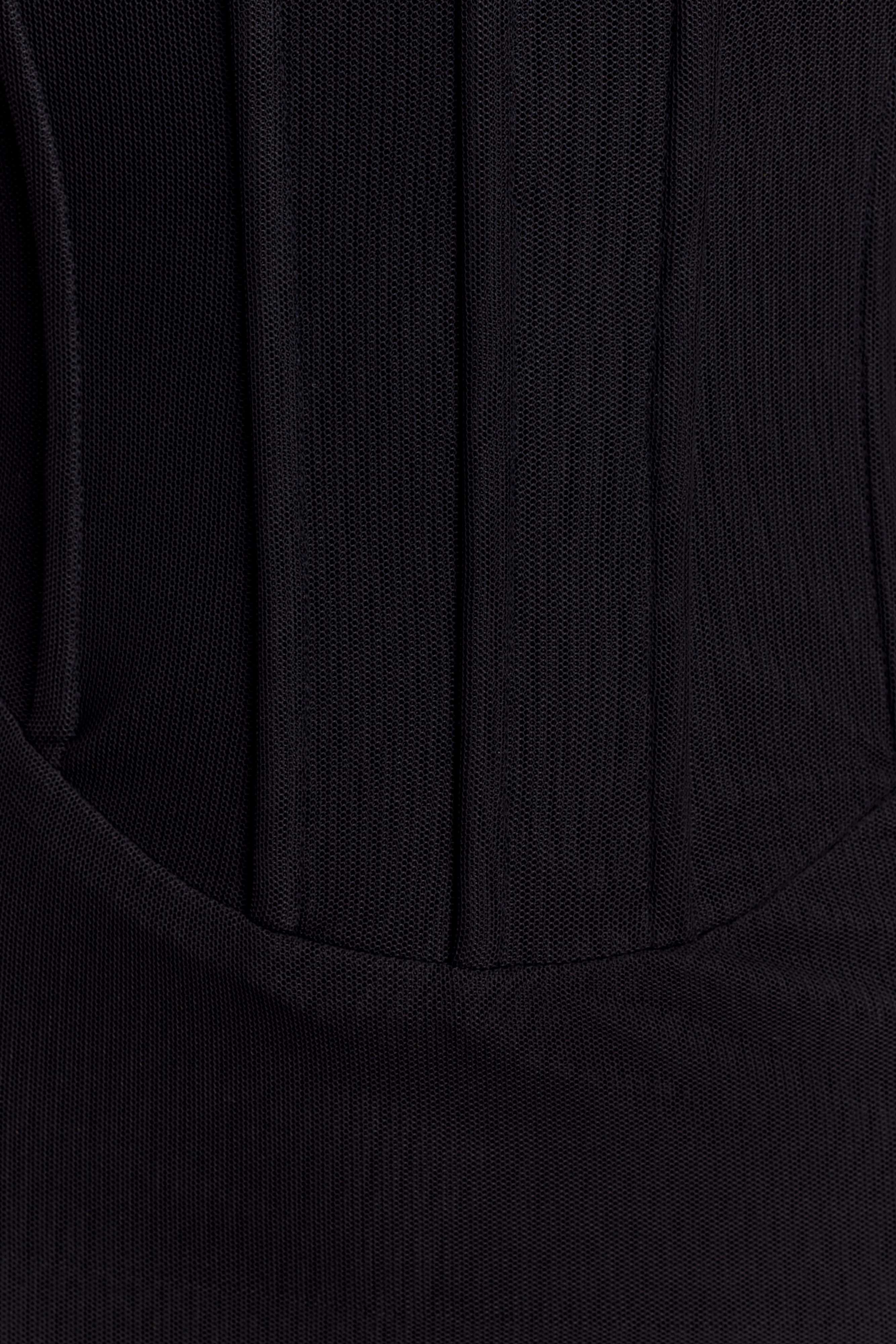 Gemma Strapless Mesh Maxi Dress Black
