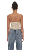 Strapless Lace Top in Yellow