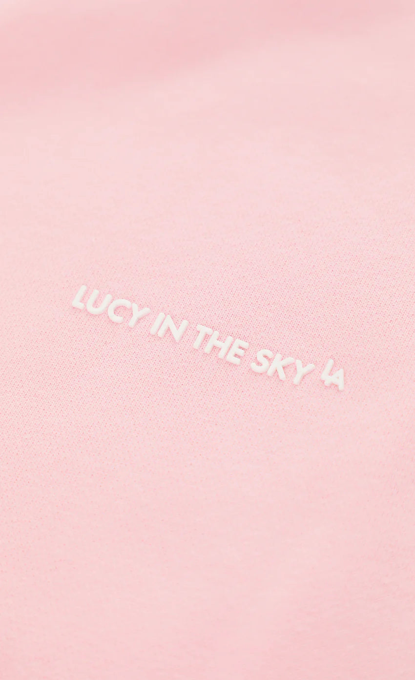 Fleece Straight Sweatpants in Pink