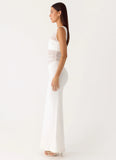 Sabre Maxi Dress White
