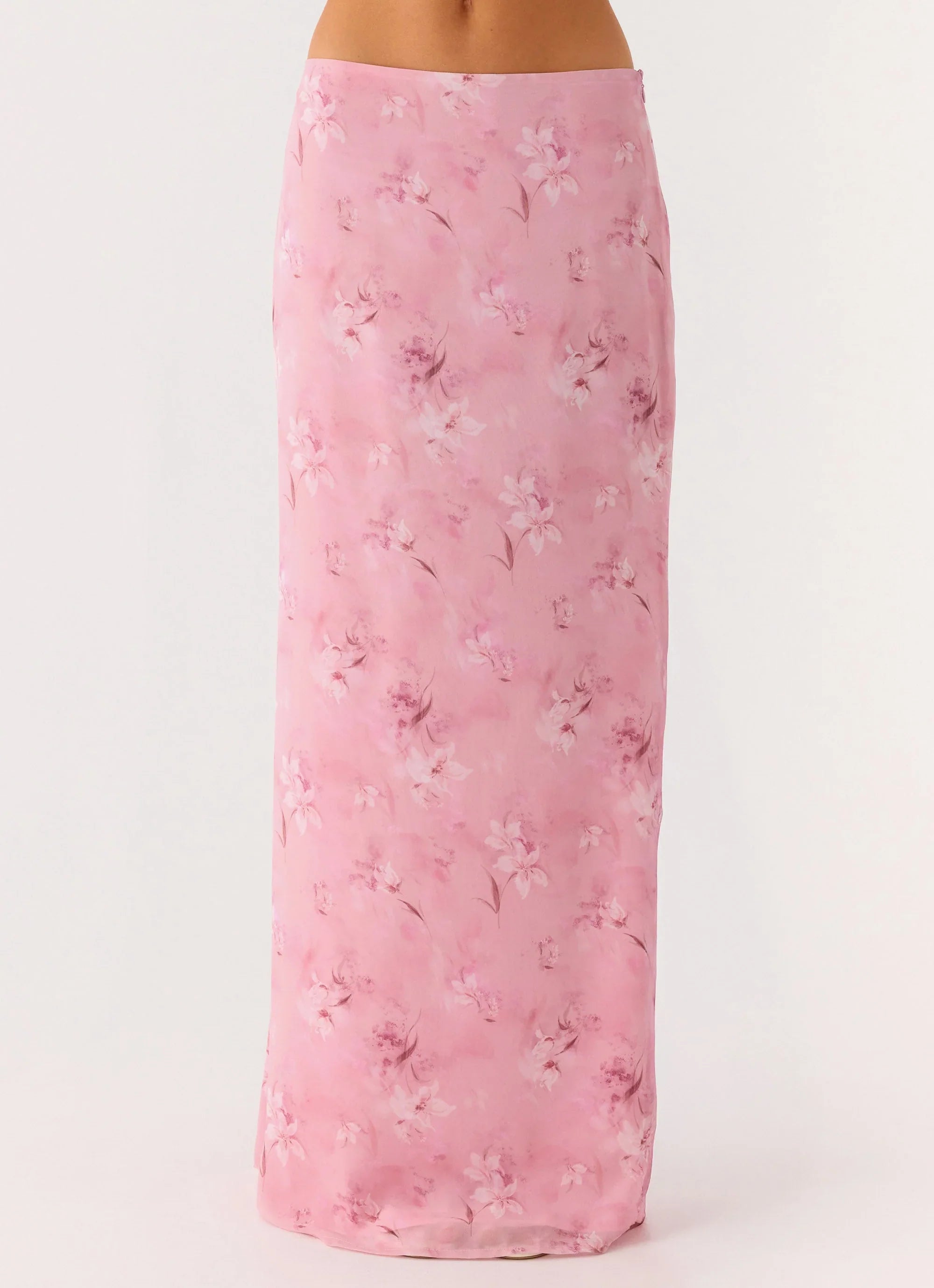 Soulful Low Rise Maxi Skirt Vintage Floral