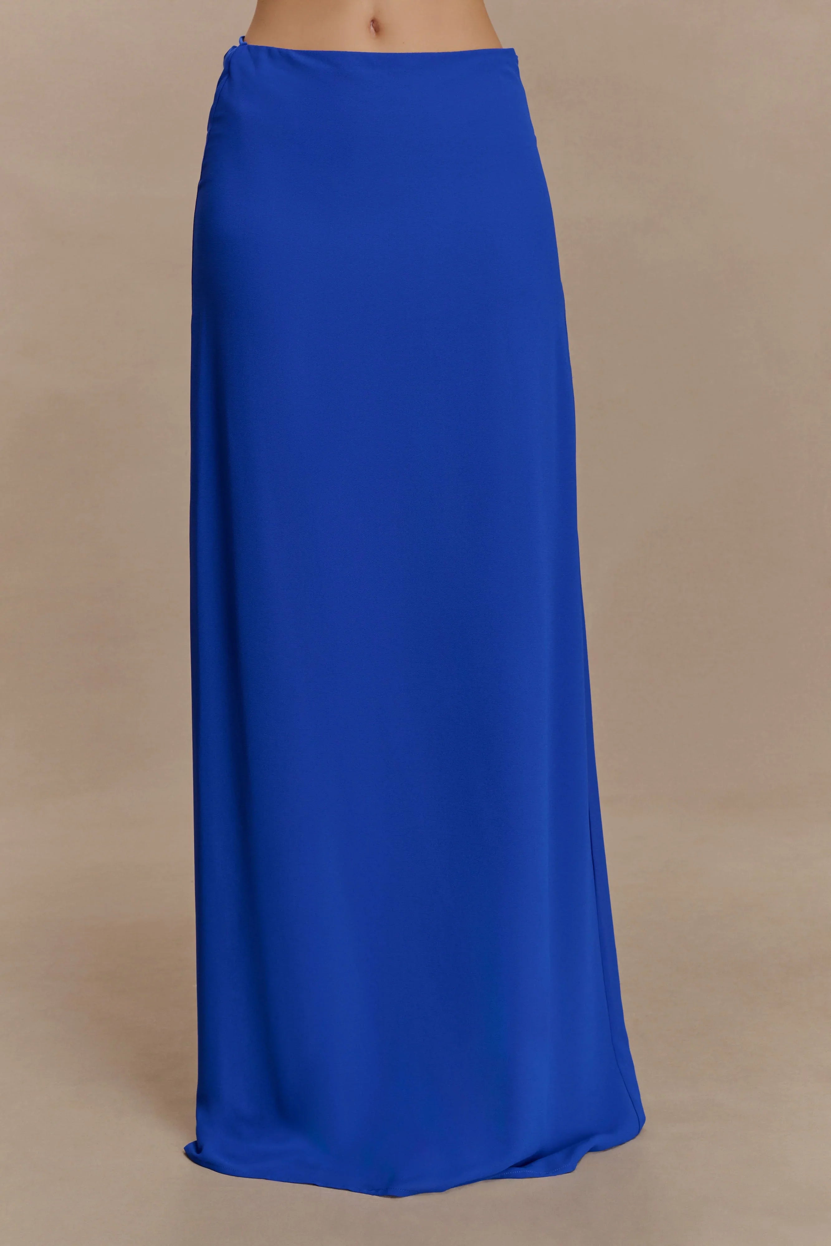 Katalina Chiffon Maxi Skirt Cobalt Blue