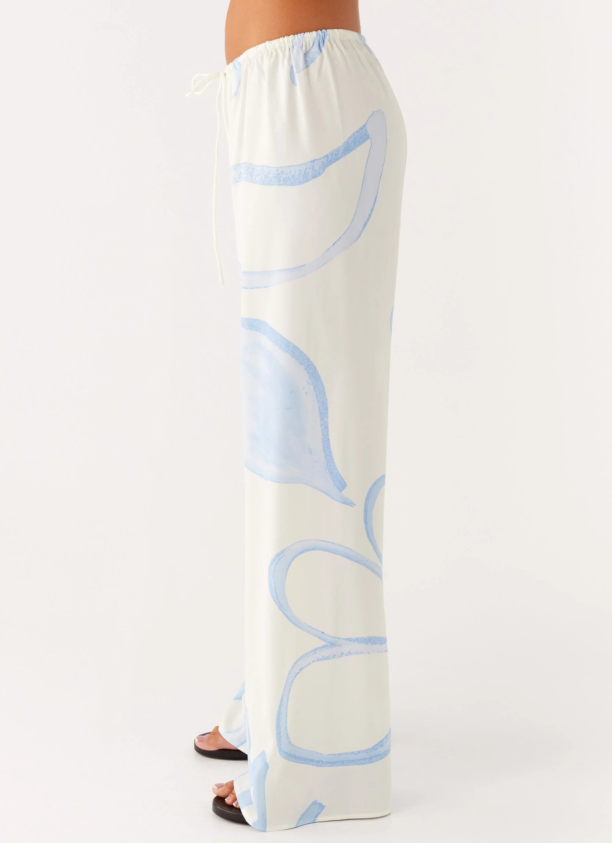 Deacon Low Rise Pants Bloom Wave Print