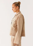 Khalil Denim Jacket Tan