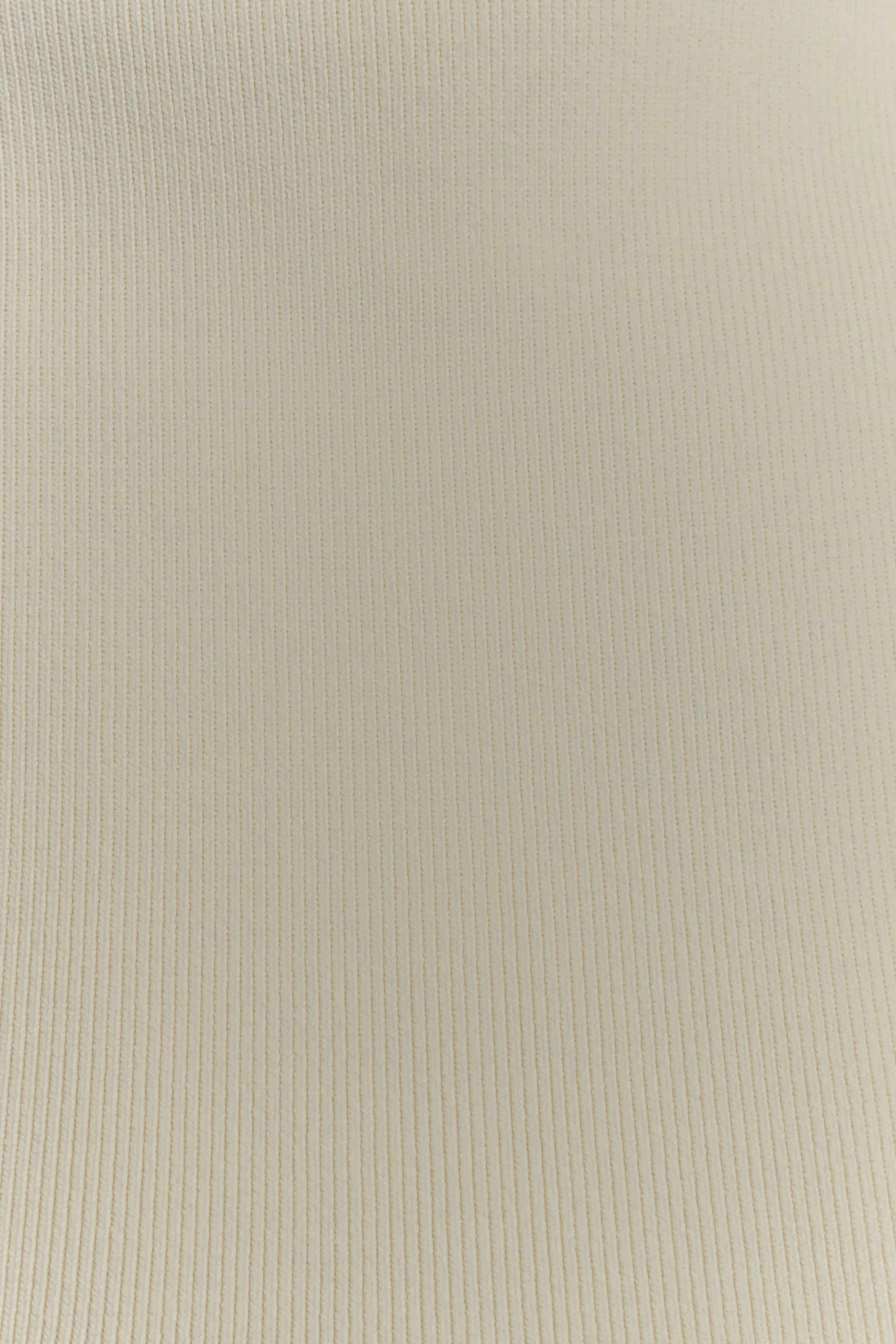 Romaine High Neck Bandage Knit Top Ivory
