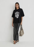 Black Catwalk Polaroid Graphic T Shirt