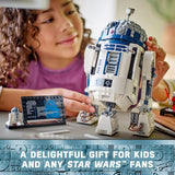 LEGO Star Wars R2 D2 Building Toy Set Play or Display Star Wars Toy for Boys Girls Ages 10 Gift Ideas for Kids Fans Includes 25th Anniversary Darth Malak Minifigure 75379