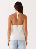 Danni Halter Top White