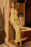 Korra Chiffon Halter Top Butterscotch