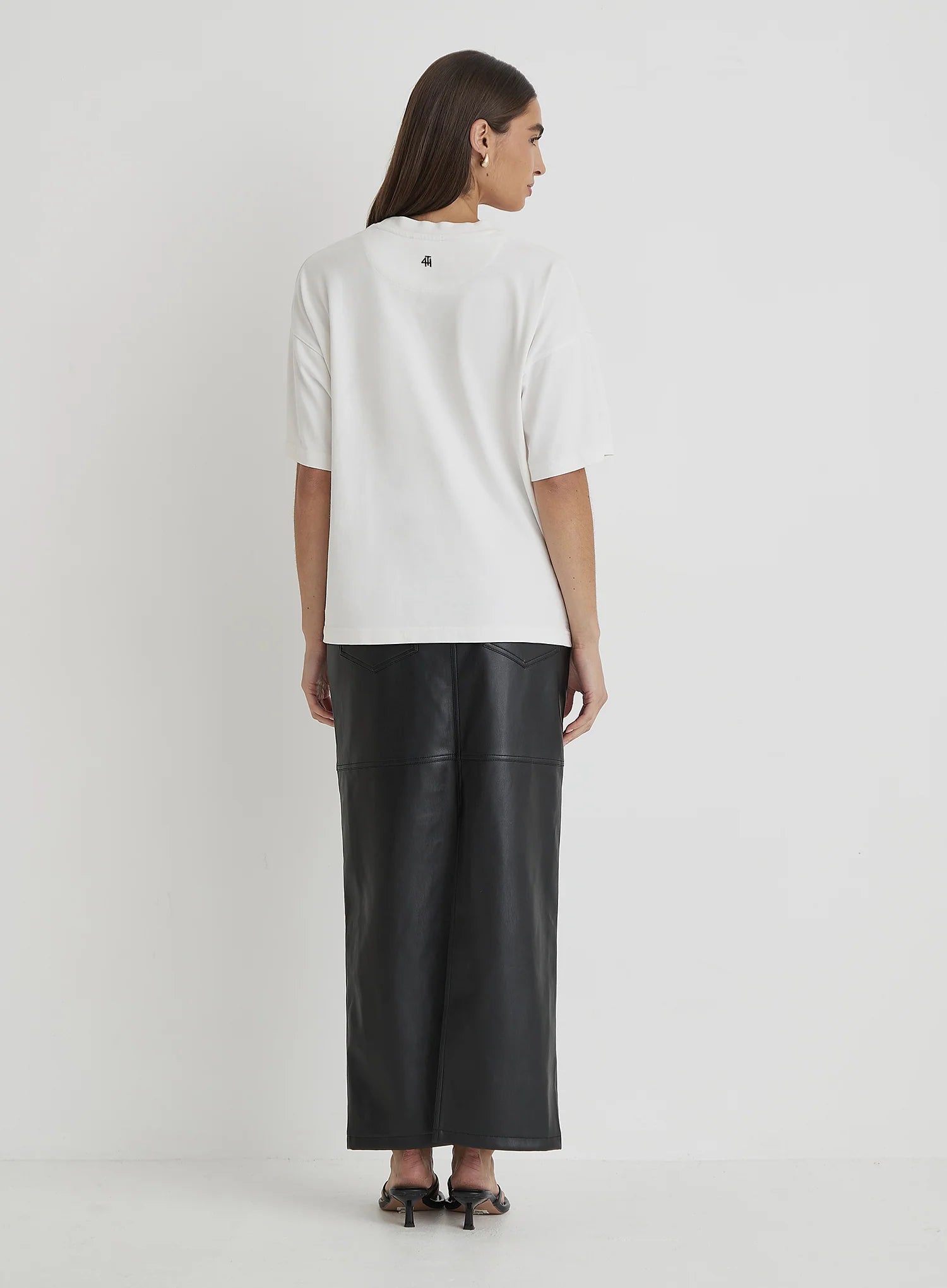 White Fourth Branded Oversized T Shirt