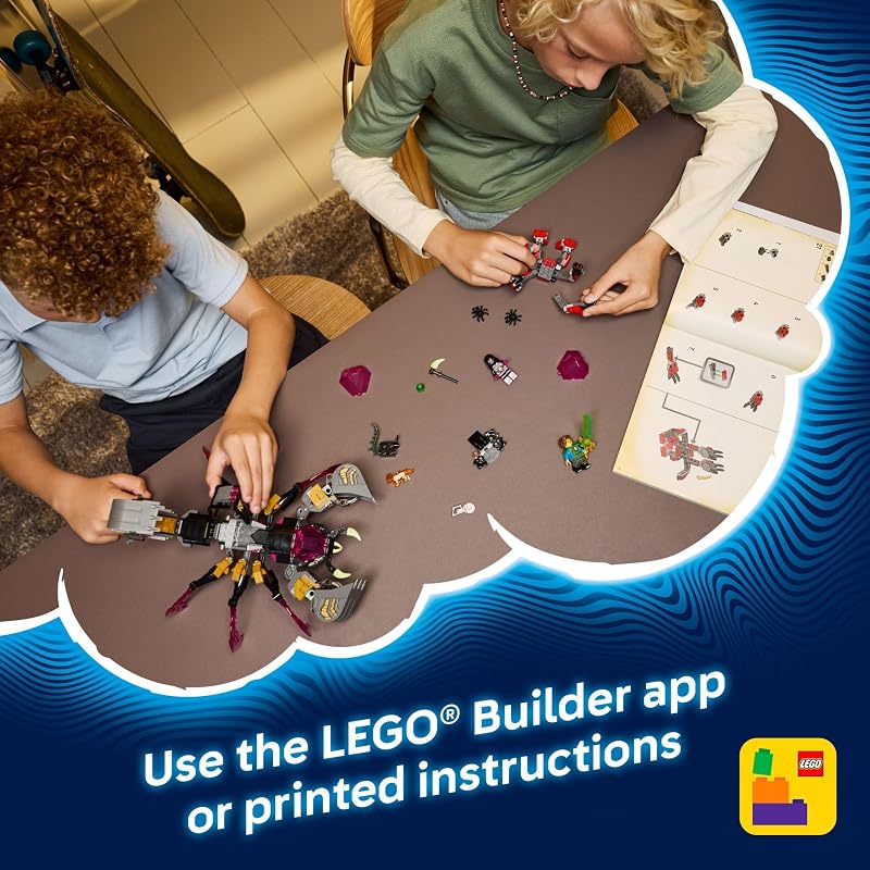 LEGO DREAMZzz Nightmare Scorpion Digger Building Toy for Boys Girls Pretend Play Set for Kids Ages 7 with 2 Build Options 3 Minifigures Treasure Creature Gift Idea for Birthdays 71513