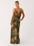 Star Fields Maxi Dress Cyber Floral