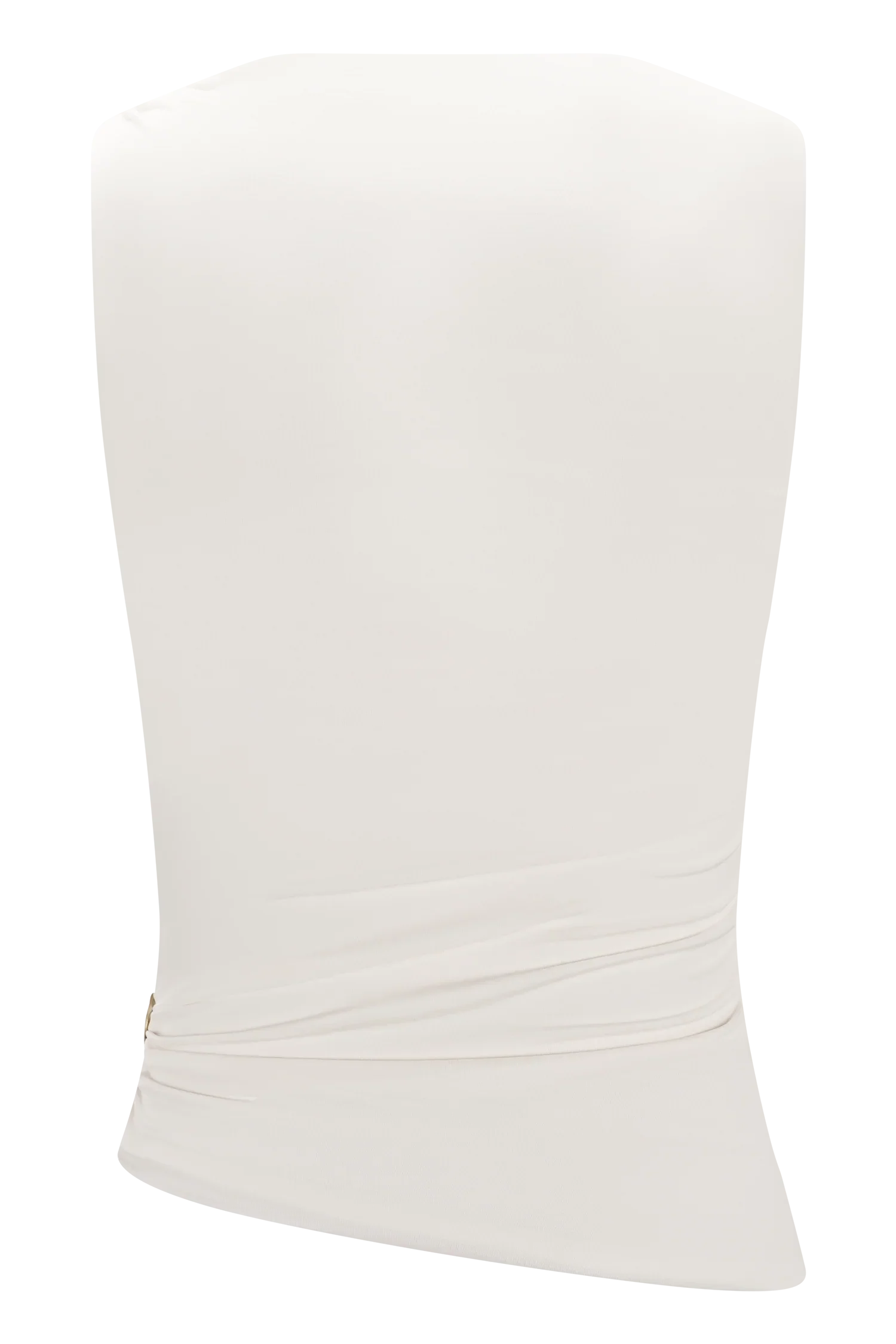 Amia Slinky Sleeveless Top With Hardware Ivory