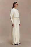 Lauren Knit Trouser Ivory