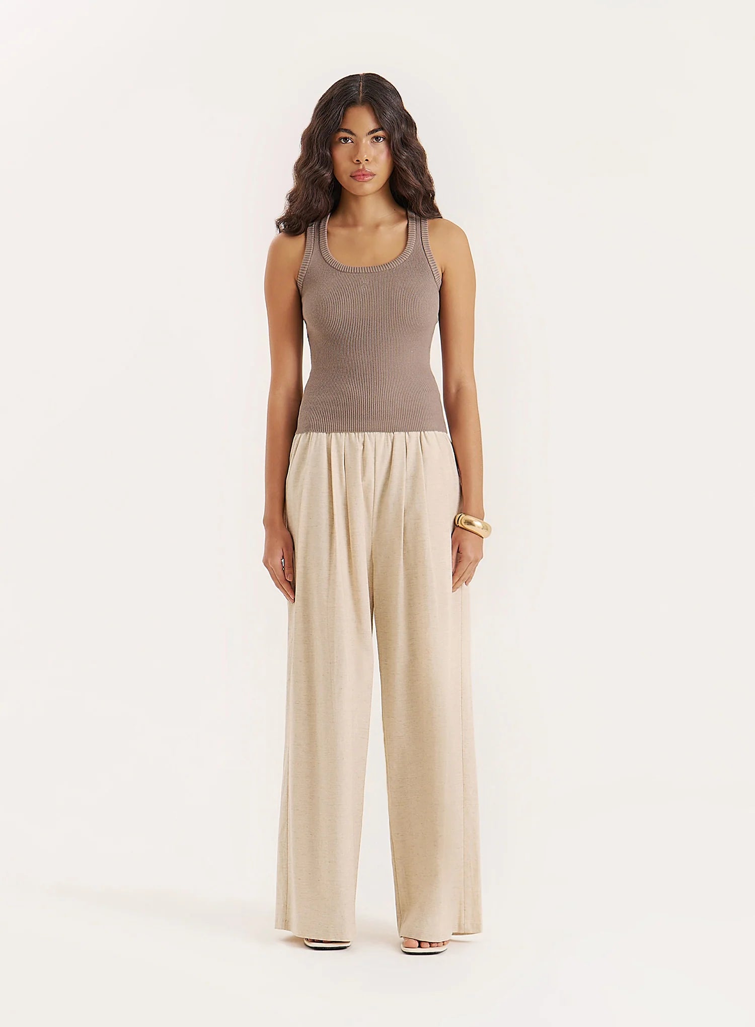 Olive Knitted 4th Vest Top