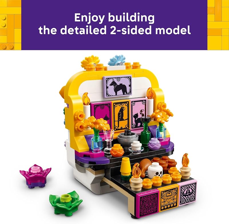 LEGO Altar of the Dead 40811 Building Toys for Boys Girls Ages 9 Day of the Dead Decor Craft Hidden Altar 231 pieces Gift for Kids