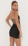 Mesh Corset Dress in Black