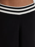 Black Knitted Wide Leg Trouser
