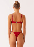 Airlie Balconette Bikini Top Deep Red