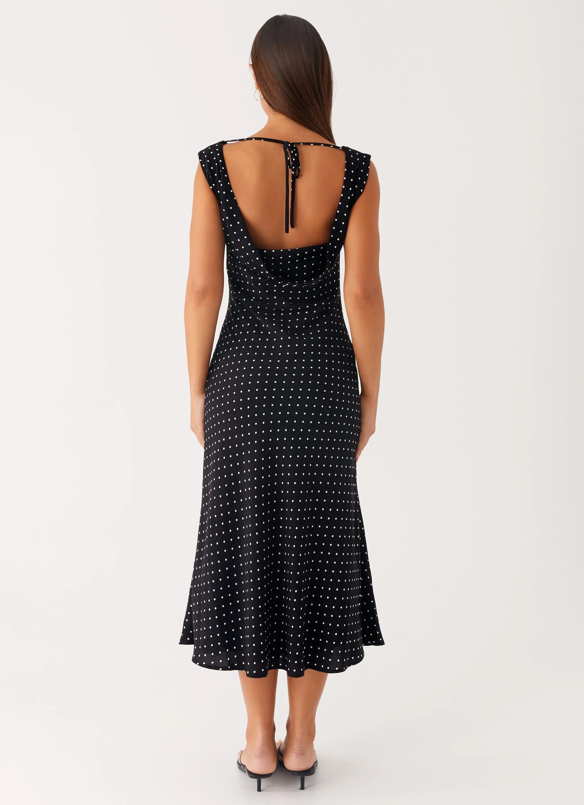 Role Model Maxi Dress Black Polka Dot