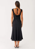 Role Model Maxi Dress Black Polka Dot