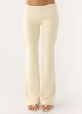 Renae Low Rise Pants Baby Yellow