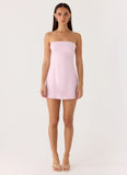 Della Strapless Mini Dress Pink