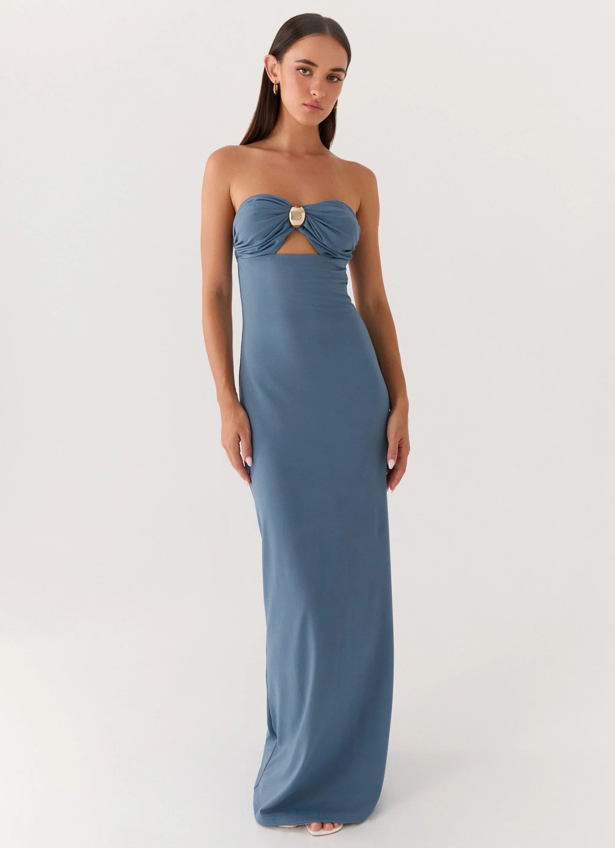 Coast Is Clear Maxi Dress Coastal Blue