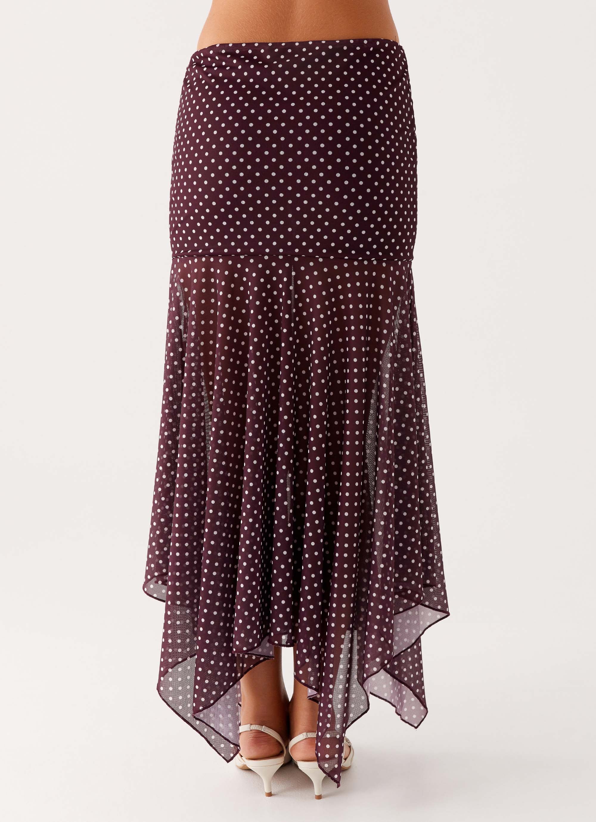 Buffy Maxi Skirt Burgundy