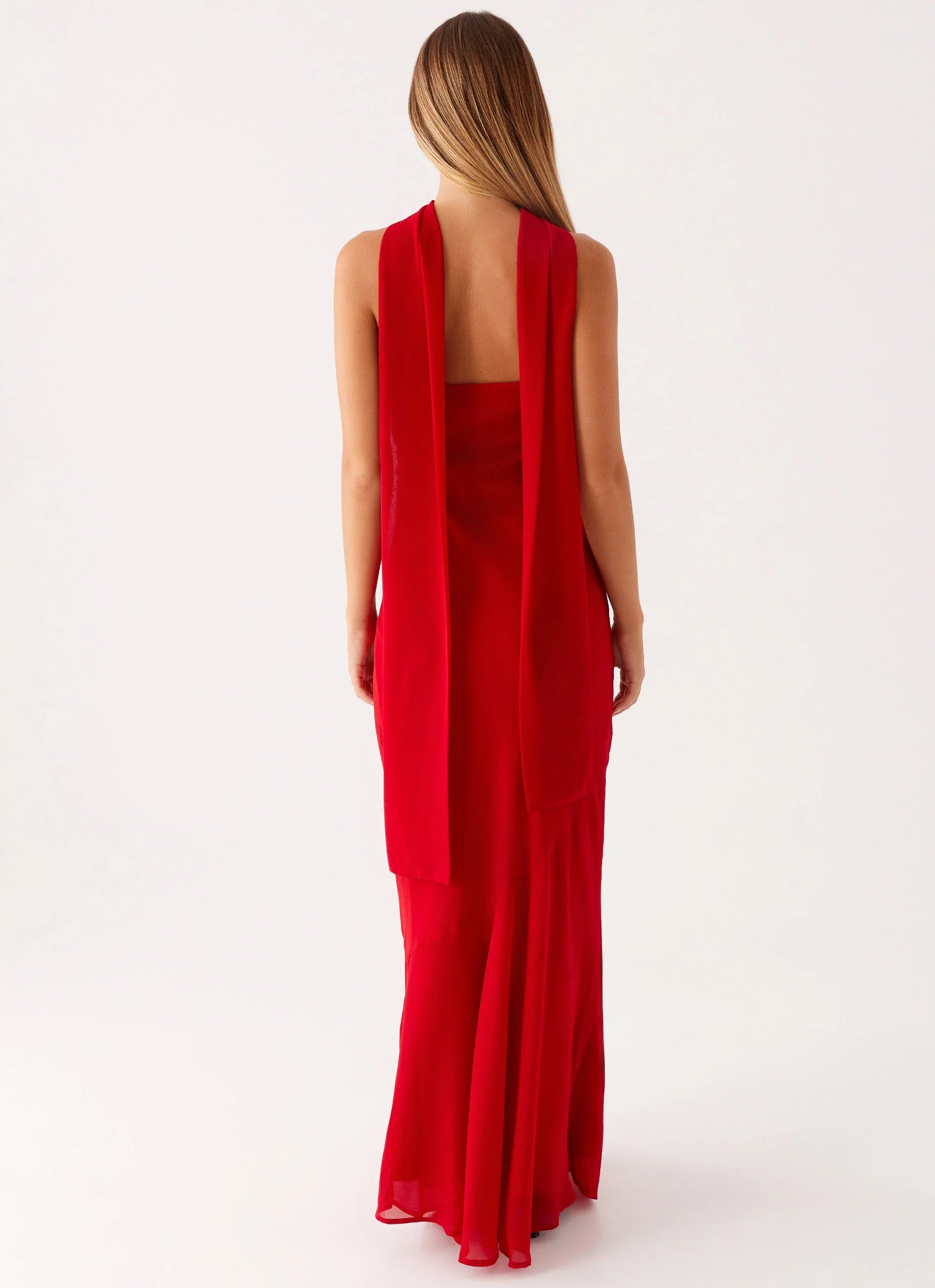Under The Pagoda Maxi Dress Red