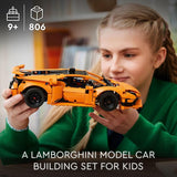 LEGO Technic Lamborghini Huracán Tecnica Orange Toy Cars Building Toys for Kids Boys Girls Ages 9 Lamborghini Toy Car W V10 Engine Steering Gift Ideas for Birthdays 42196