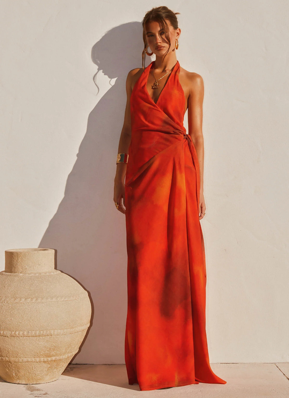 So Chic Maxi Dress Scarlet Blur