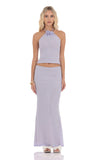 Crochet Florette Two Piece Set in Lavender