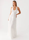 Ember Valley Cotton Maxi Dress Ivory