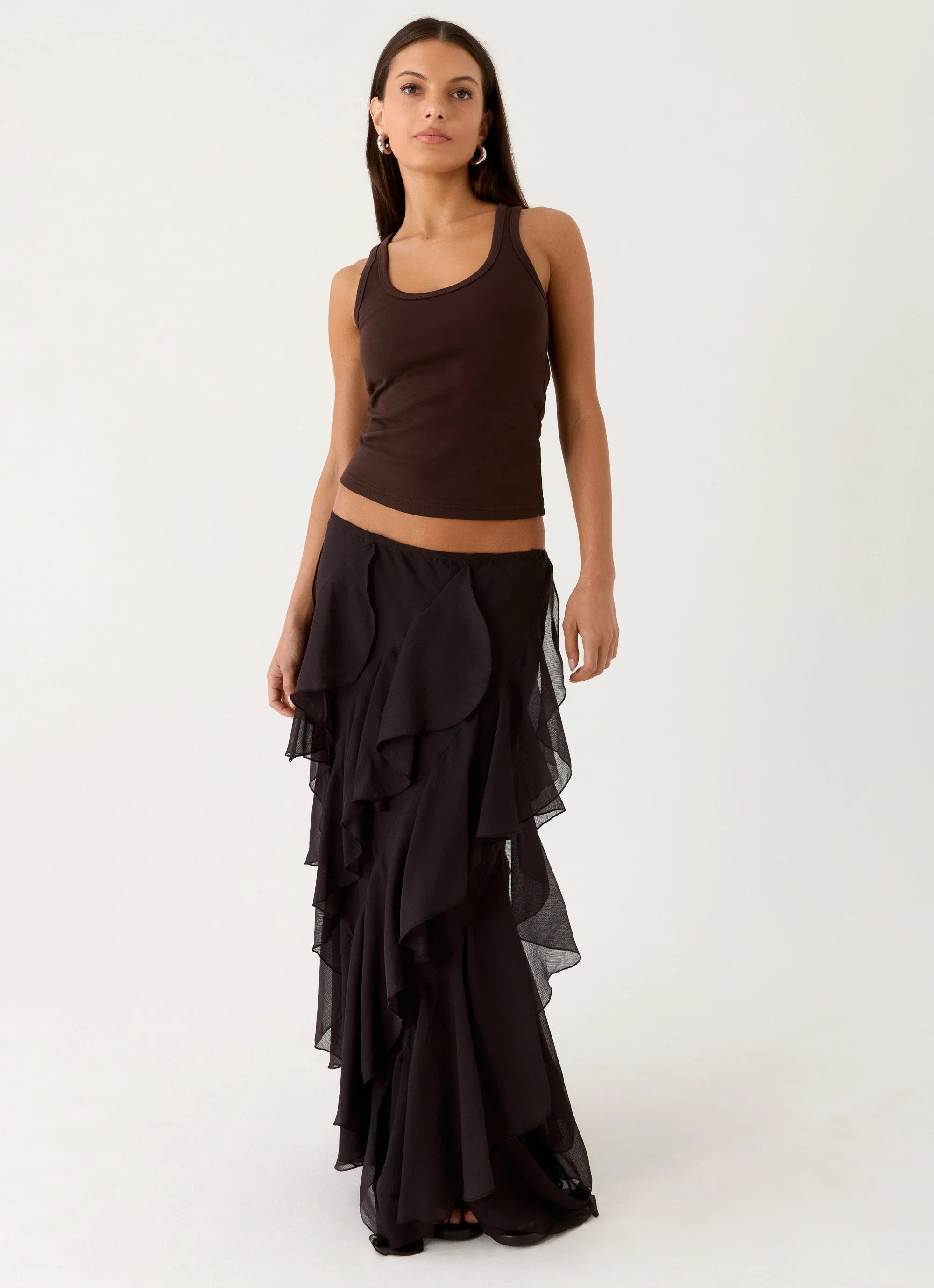 Silvanna Maxi Skirt Chocolate