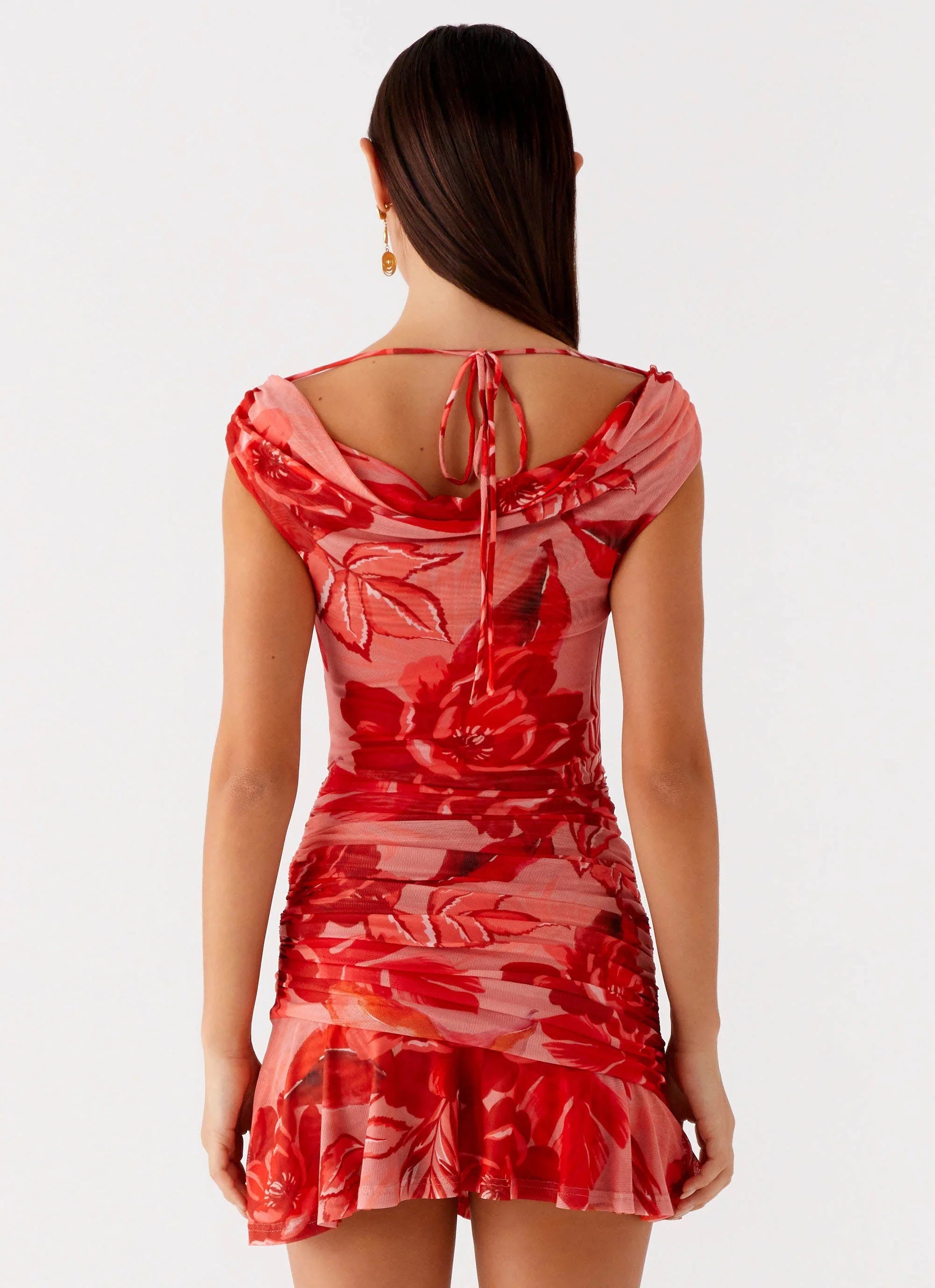 Cait Mini Dress Sicily Sunsets Print