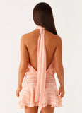Willow Chiffon Mini Dress Orange