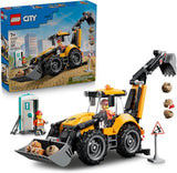 LEGO City Yellow Backhoe Loader 60480 Building Toys for Boys Girls Ages 7 Construction Truck Toy Movable Front Bucket Backhoe 301 pieces Gift Idea