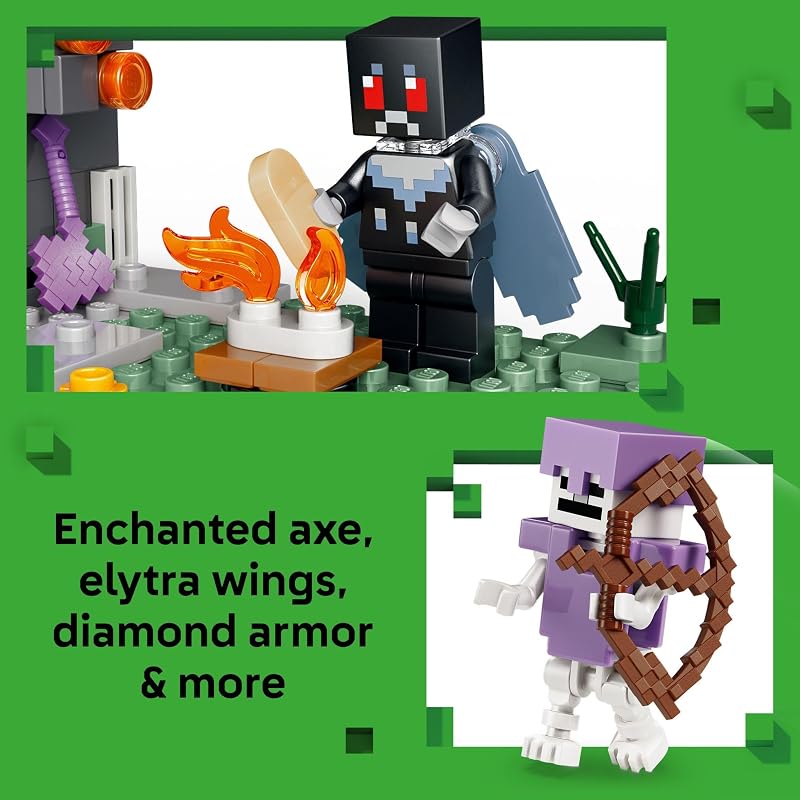 LEGO Minecraft The Pale Garden Building Pretend Play Toy for Boys Girls Video Game Playset Toy Figures for Kids Ages 7 W Mothman Creeper Minifigures Gift Idea for Birthdays 21586