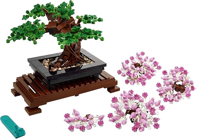 LEGO Botanicals Bonsai Tree Building Set Artificial Bonsai Tree Plants for Home Decor Adults Ages 18 Faux Fake Plants for Table Desk Office Birthday Gift for Men Women 10281