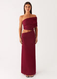 Gillian Maxi Dress Maroon