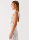 Virelle Lace Top Ivory