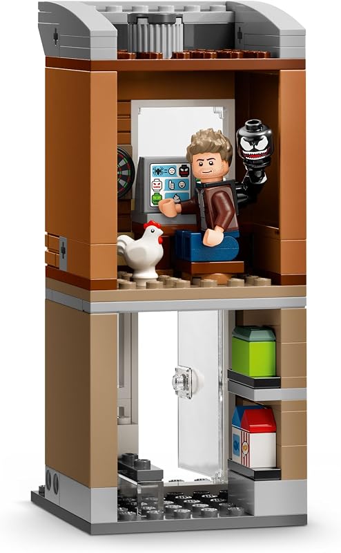 LEGO Marvel Spider Man vs Oscorp Building Toy Pretend Play Set W 8 Toy Minifigures for Boys Girls Ages 10 Super Hero Building Blocks for Preteens Idea for Birthdays 76324