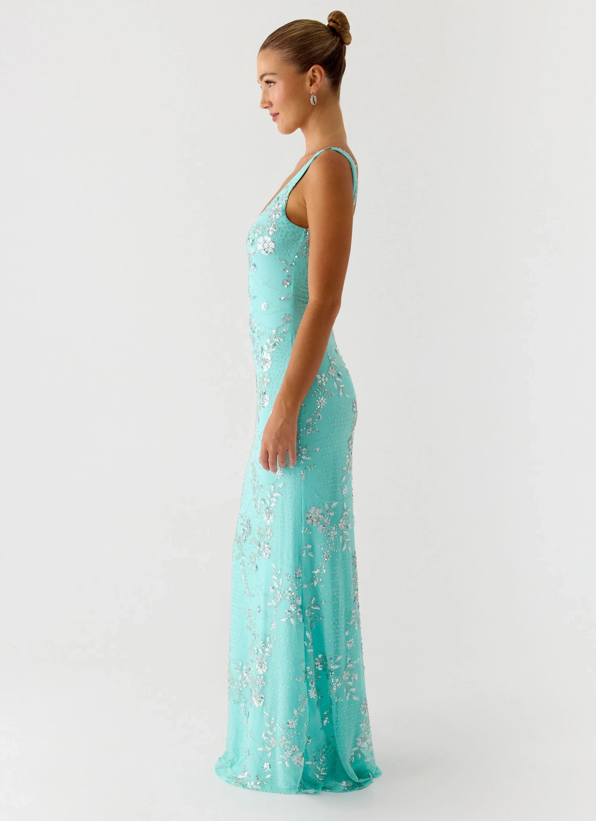 Silvana Maxi Dress Aqua