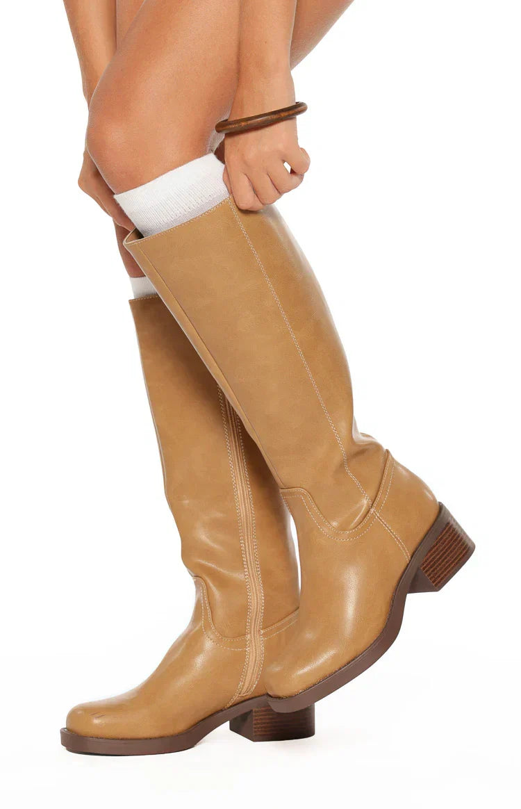 Juniper Camel Mid Length Boots