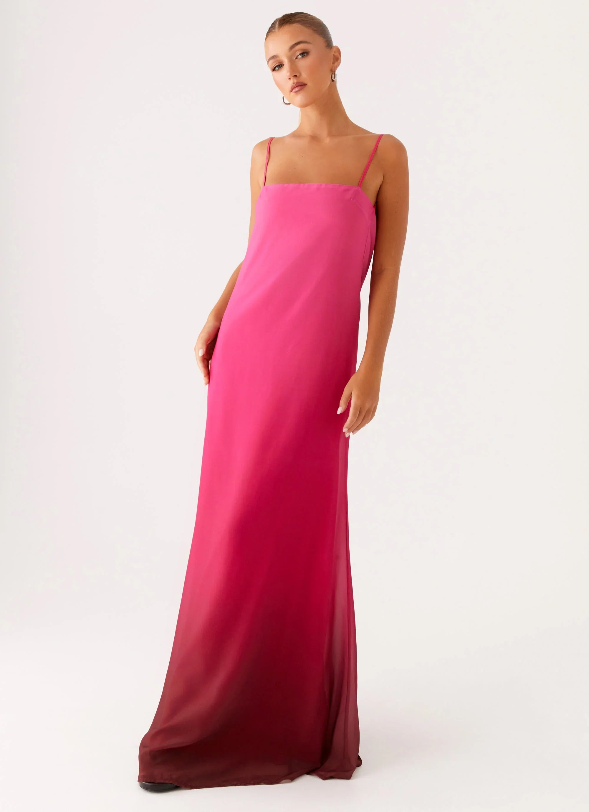 Marianne Maxi Dress Fuchsia Gradient