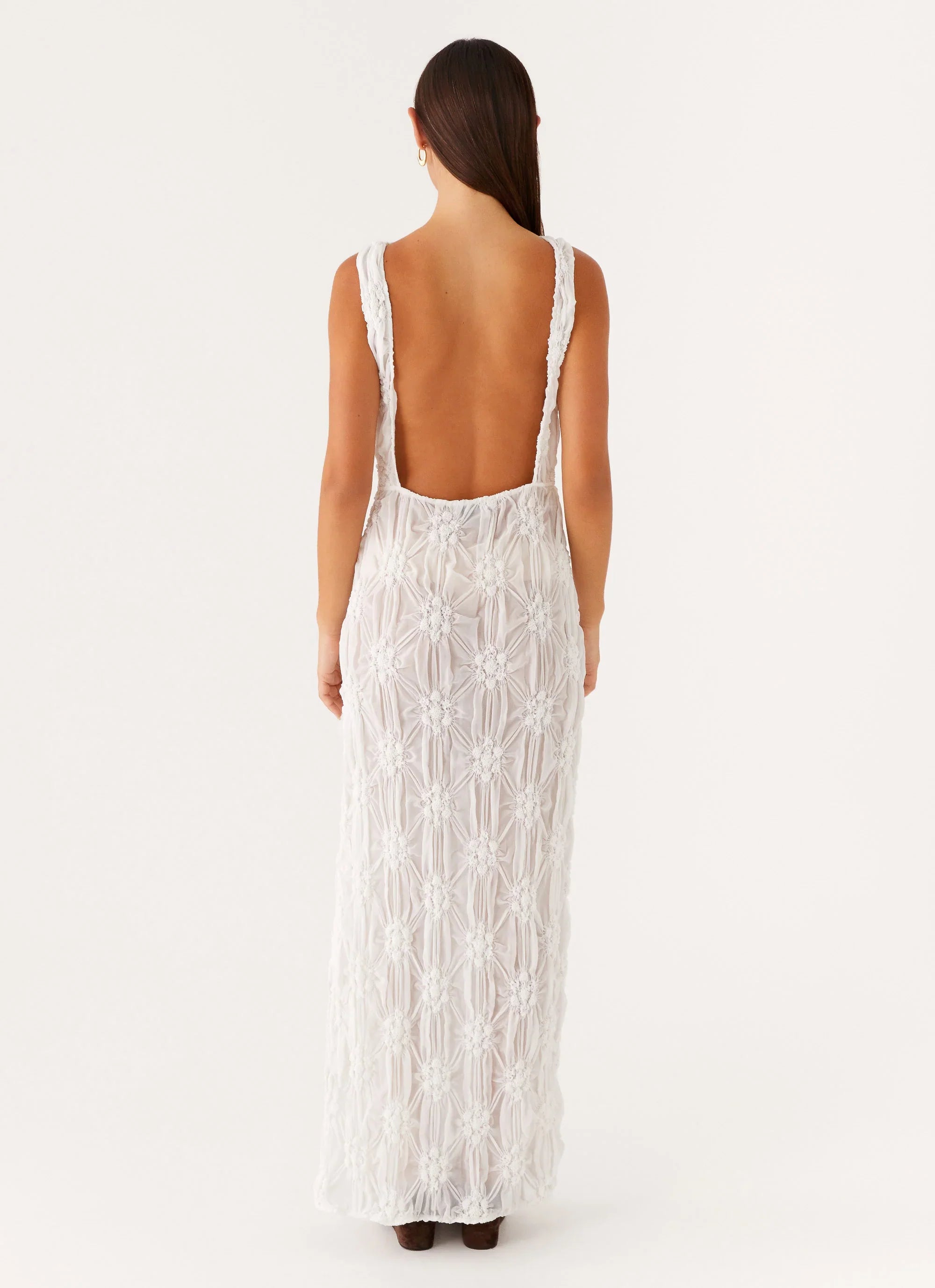 Briar Backless Maxi Dress Ivory