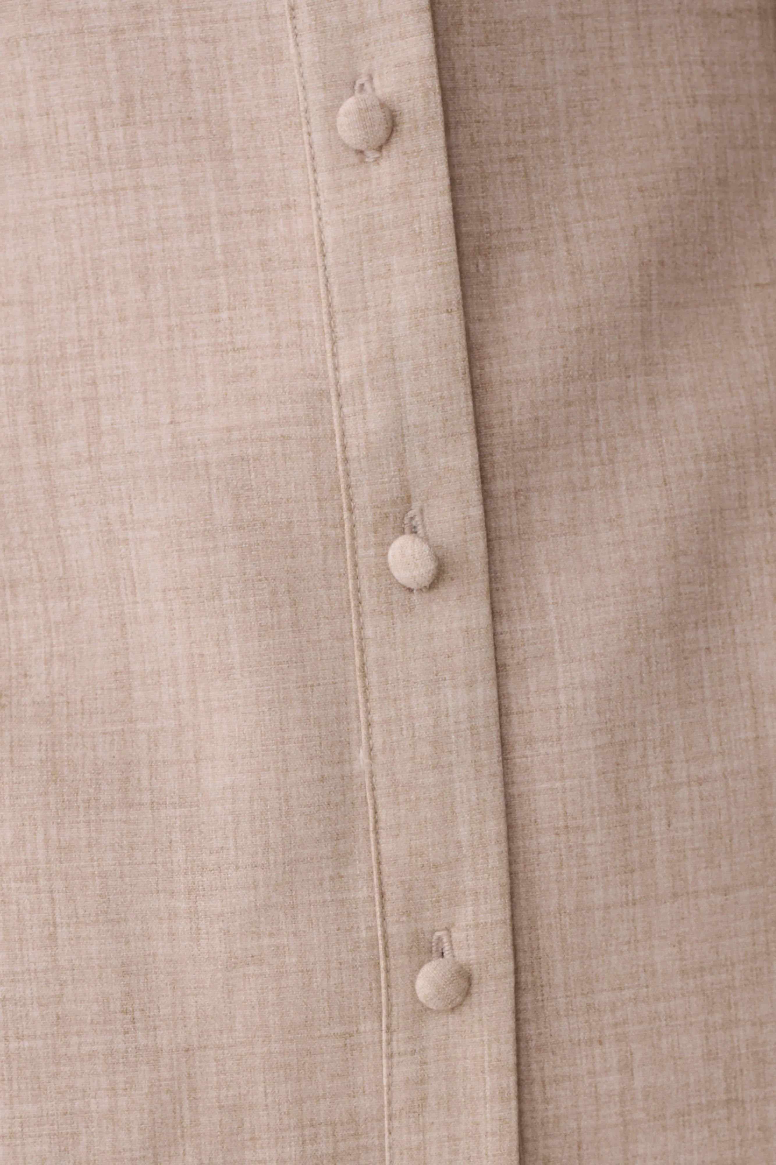 Dorian Fitted Shirt Midi Dress Wheat Marle